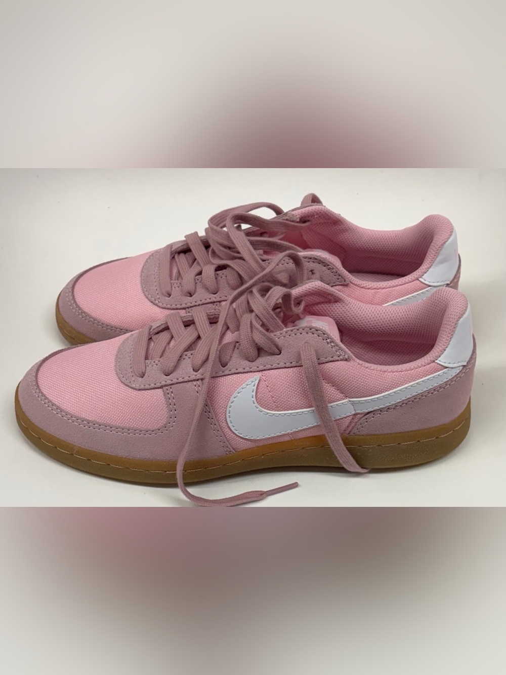 Nike Field General GS Medium Soft Pink White Gum Light Brown Size 6.5Y